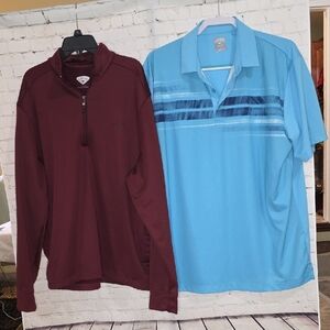 Callaway Golf Bundle: Opti-Dri Polo & 1/4 Zip Pullover Set - Mens [Size Large